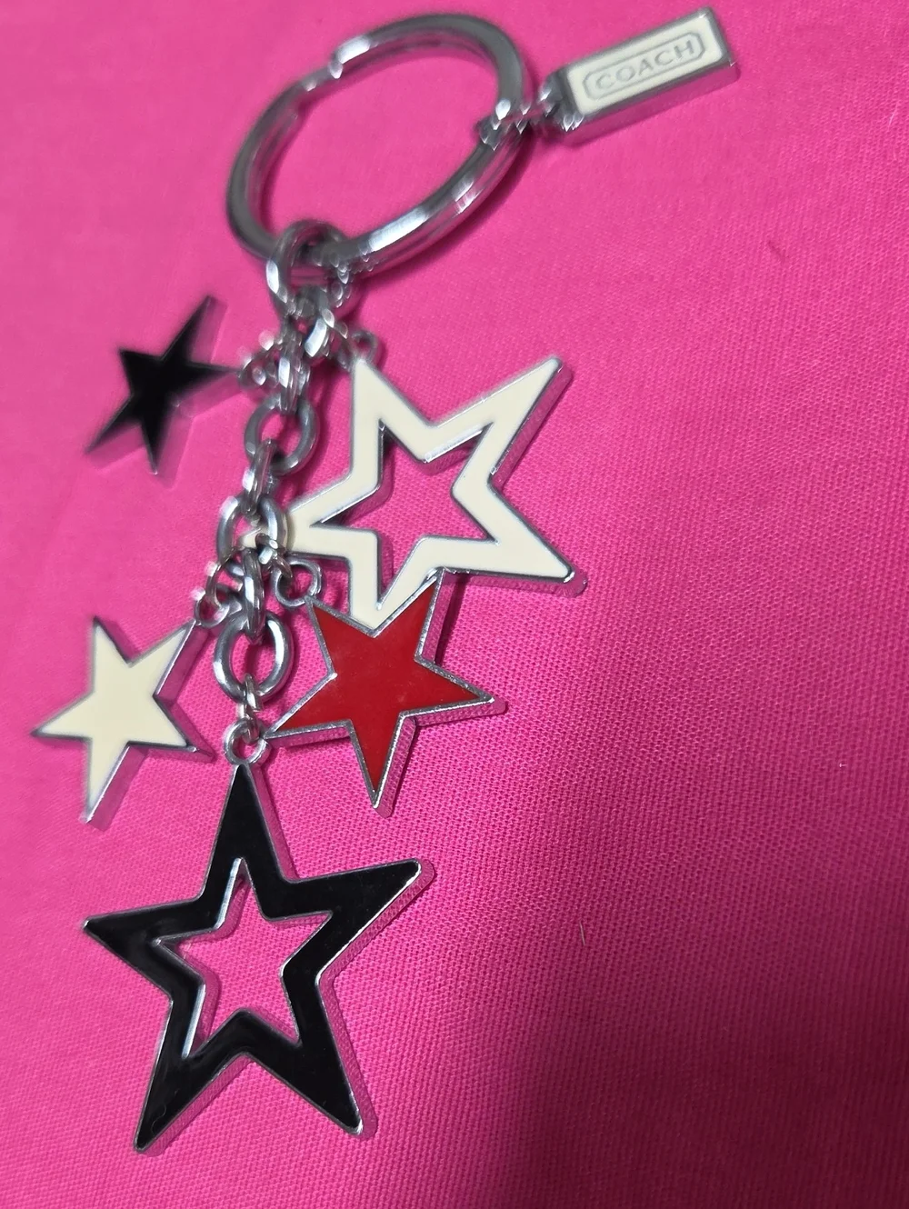 Star Spangled COACH KEYCHAIN/ BAG CHARM